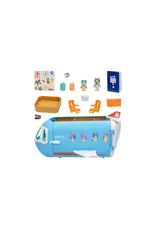 Moose Toys Bluey 3 en 1 Vliegtuig, boot en hotel