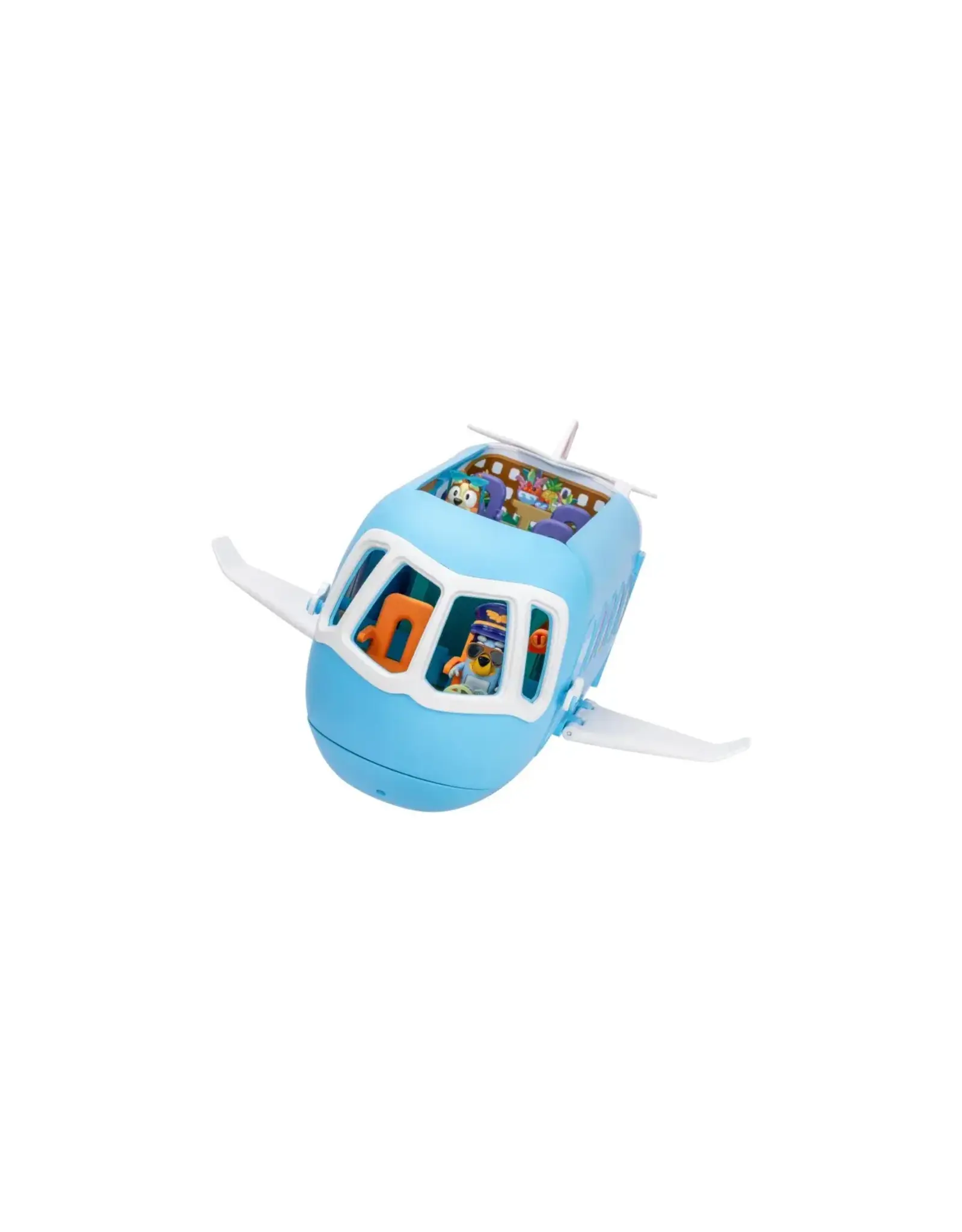 Moose Toys Bluey 3 en 1 Vliegtuig, boot en hotel