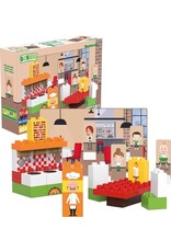 BiOBUDDi BiOBUDDi Plantaardige Blokkenset Restaurant - 40 delig