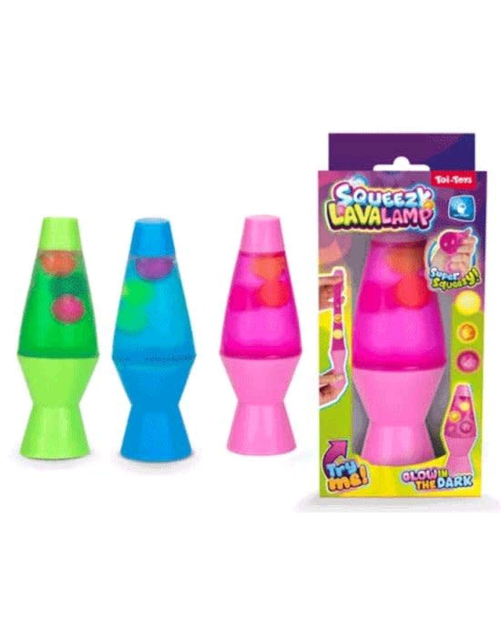 TOI TOYS Knijp Fidget lavalamp glow in the dark