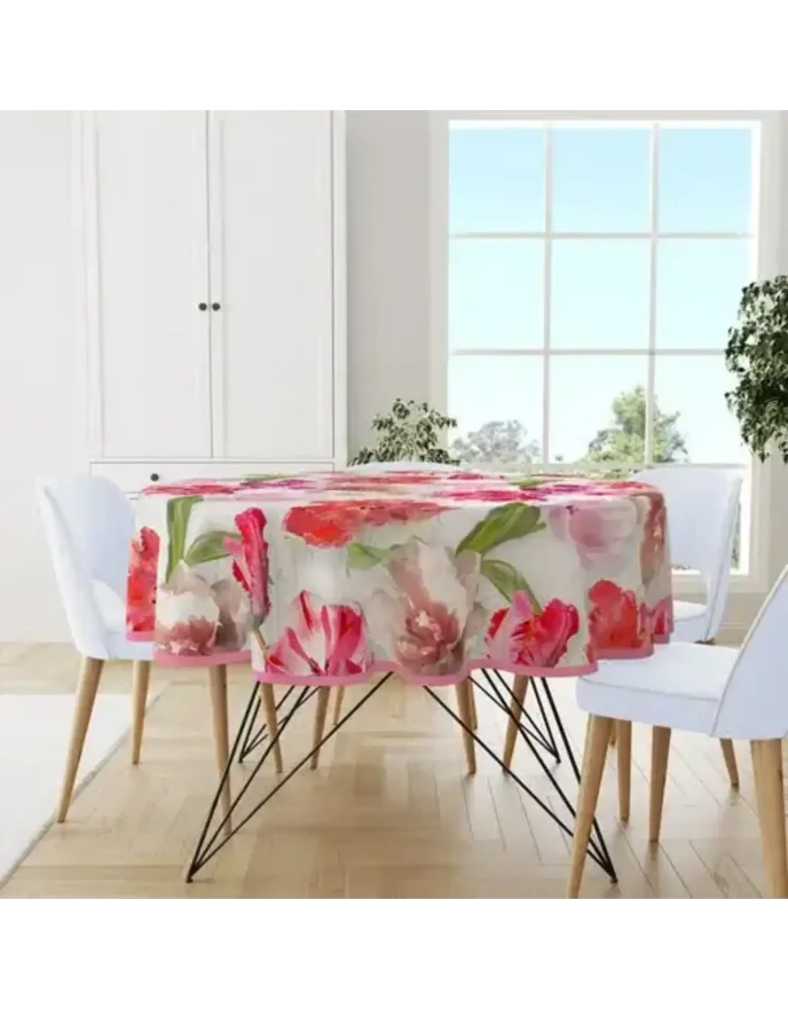 WICOTEX Afdrukken TAFELZEIL Ø160CM ROND TULPEN