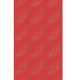 Duni Duni dunicel tafelkleed holiday star 138x220cm rood 1 stuks
