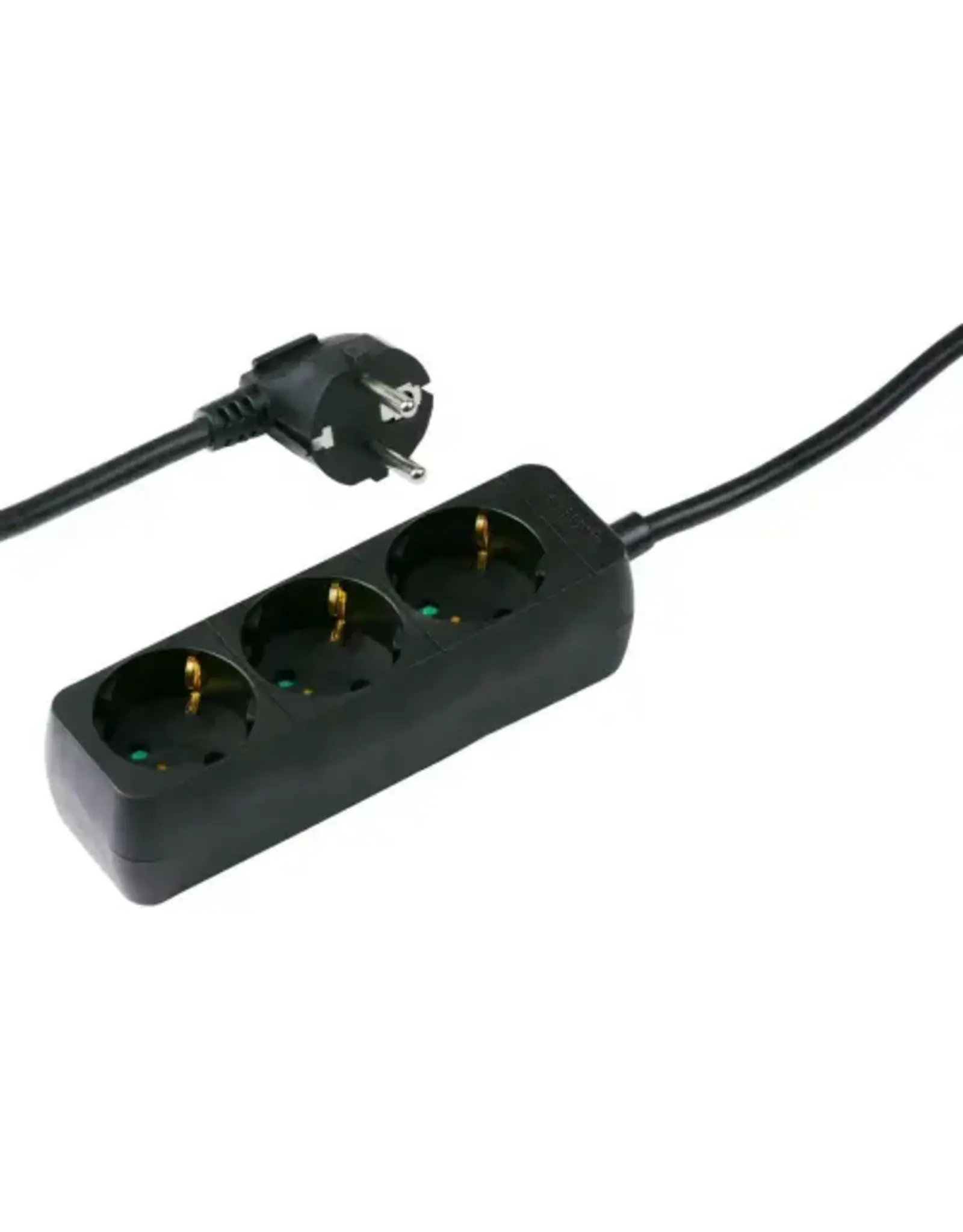 GRUNDIG Grundig tafelcontactdoos 3-voud RA 1,5m - zwart