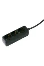 GRUNDIG Grundig tafelcontactdoos 3-voud RA 1,5m - zwart