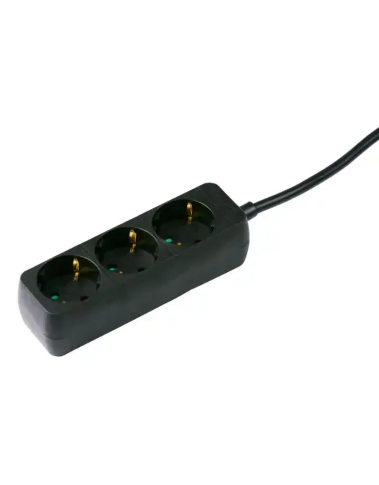 GRUNDIG Grundig tafelcontactdoos 3-voud RA 1,5m - zwart