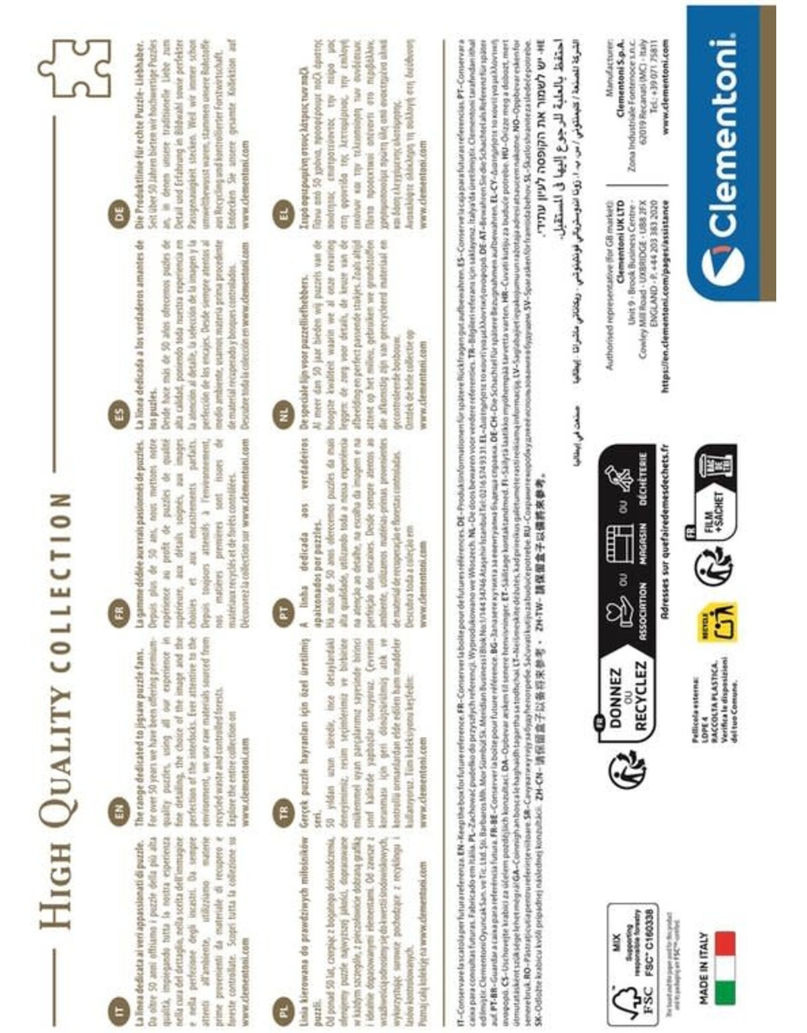 CLEMENTONI Clementoni - Puzzel - 1000 Stukjes - Zomerparadijs - Puzzel Voor Volwassenen - High Quality Collection