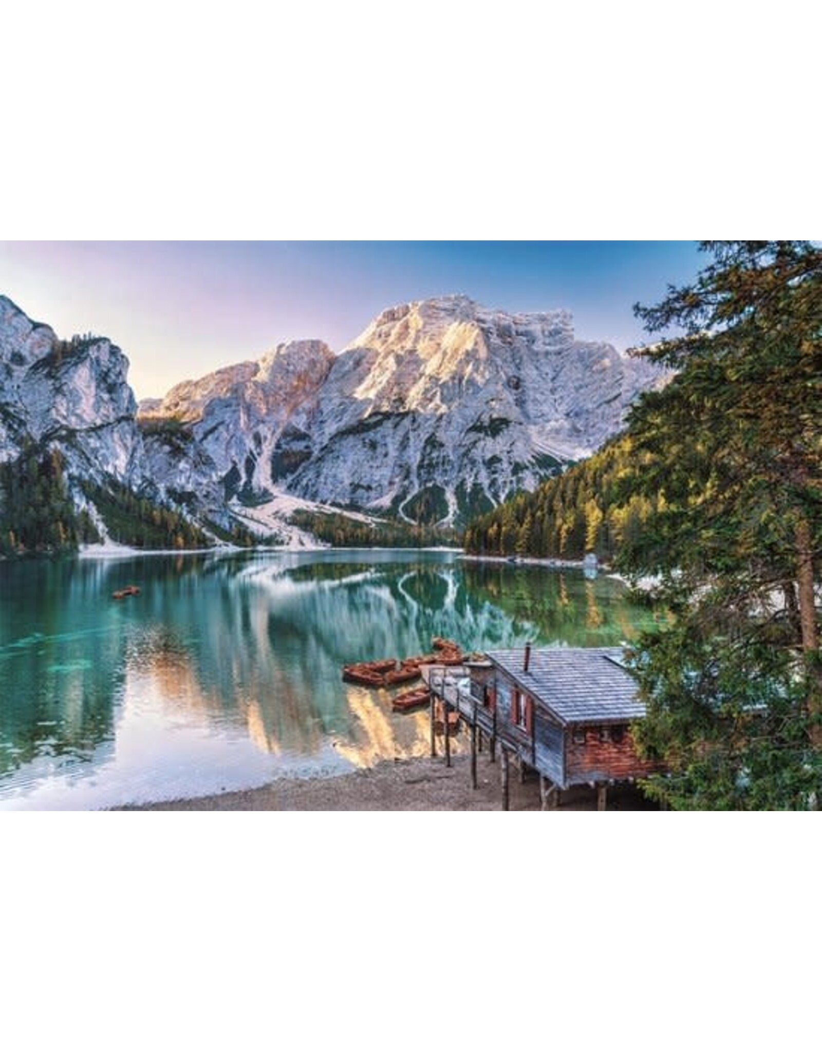 CLEMENTONI Clementoni - Puzzel - 1000 Stukjes - Emerald Lake Braies - Puzzel Voor Volwassenen - High Quality Collection