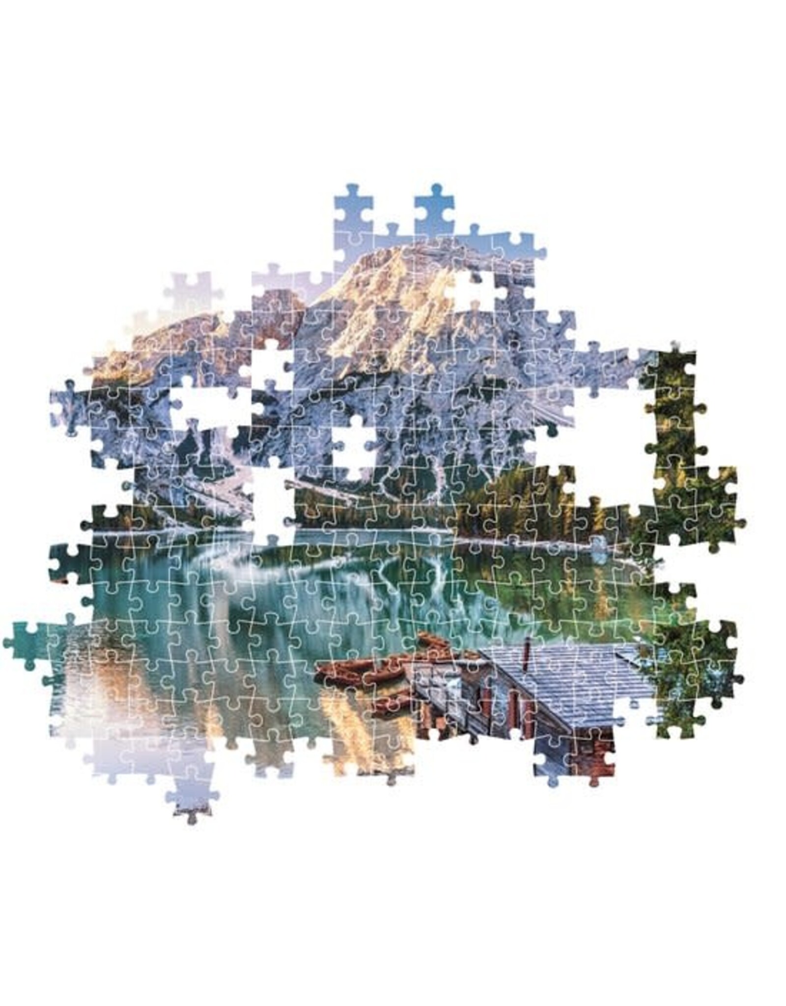 CLEMENTONI Clementoni - Puzzel - 1000 Stukjes - Emerald Lake Braies - Puzzel Voor Volwassenen - High Quality Collection