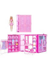 Barbie Barbie Droomkast en Barbiepop - Speelset met modepop en barbiekleding