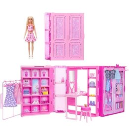 Barbie Barbie Droomkast en Barbiepop - Speelset met modepop en barbiekleding