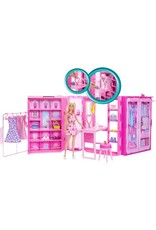 Barbie Barbie Droomkast en Barbiepop - Speelset met modepop en barbiekleding