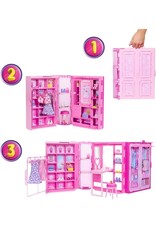 Barbie Barbie Droomkast en Barbiepop - Speelset met modepop en barbiekleding