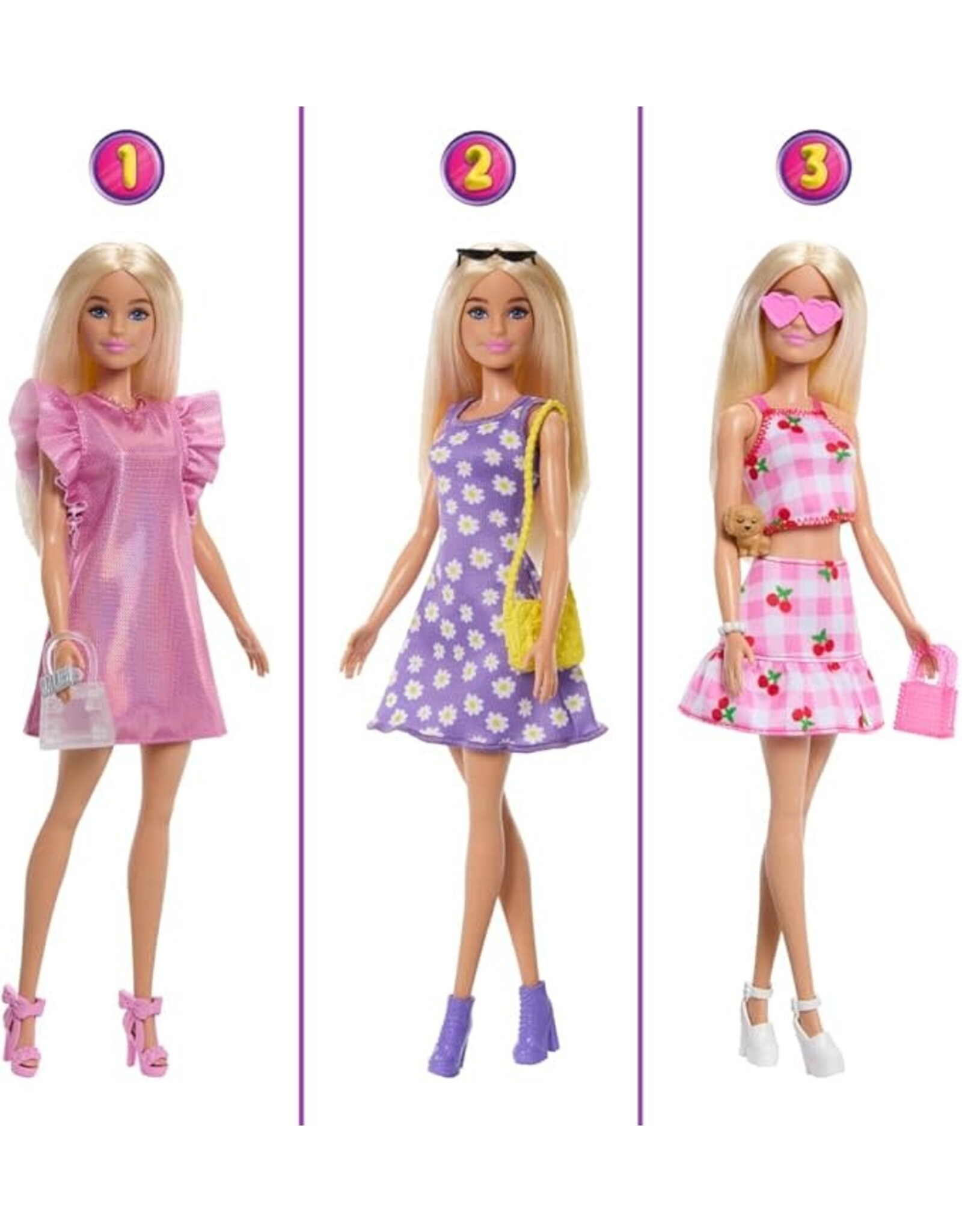Barbie Barbie Droomkast en Barbiepop - Speelset met modepop en barbiekleding