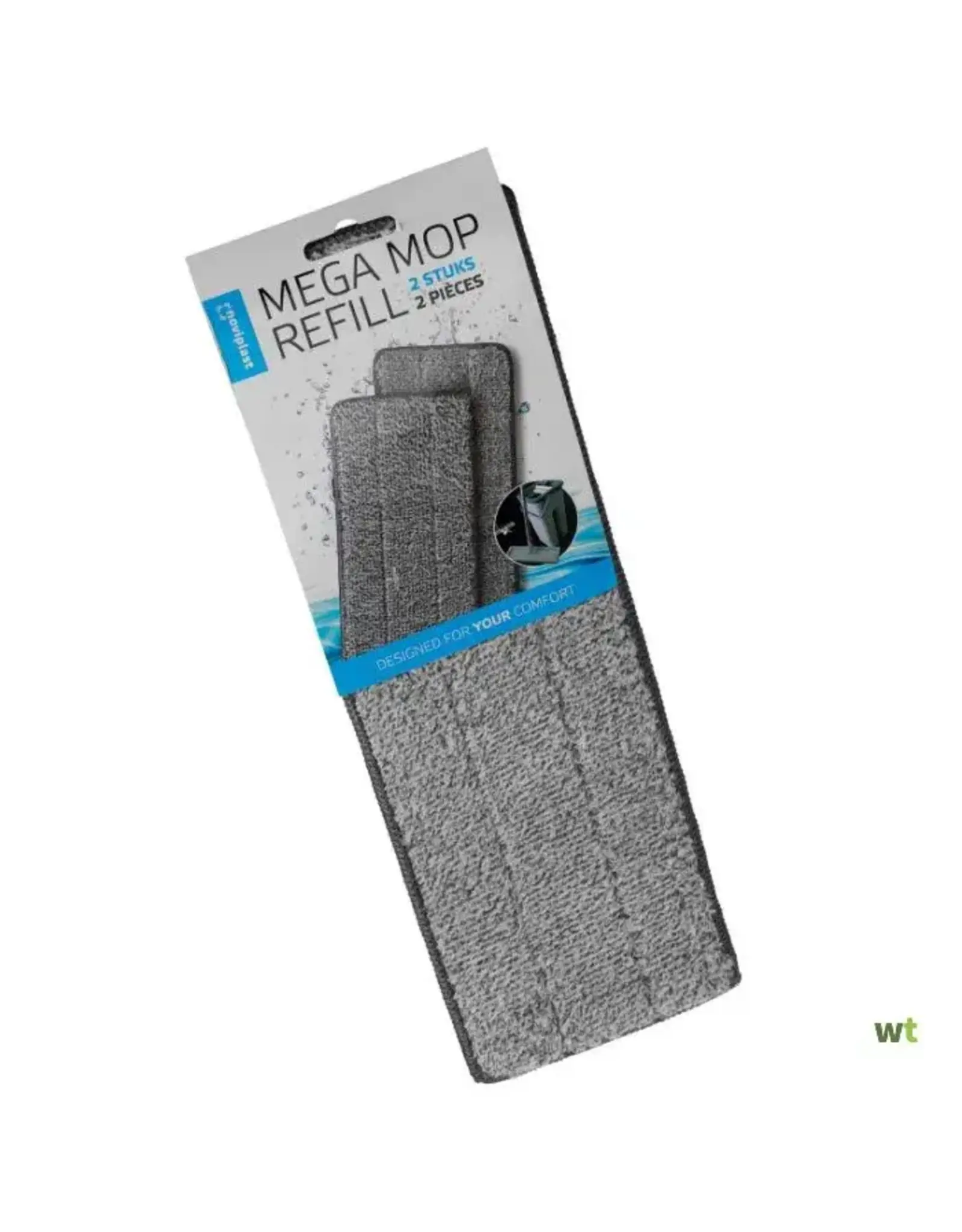 Navulling Mega Mop Noviplast | 2 stuks