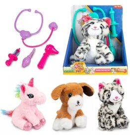 TOI TOYS Pluchen dier met dierenarts