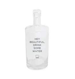 leeff Leeff Waterfles “ hey Beautiful drink some water” 750 ml