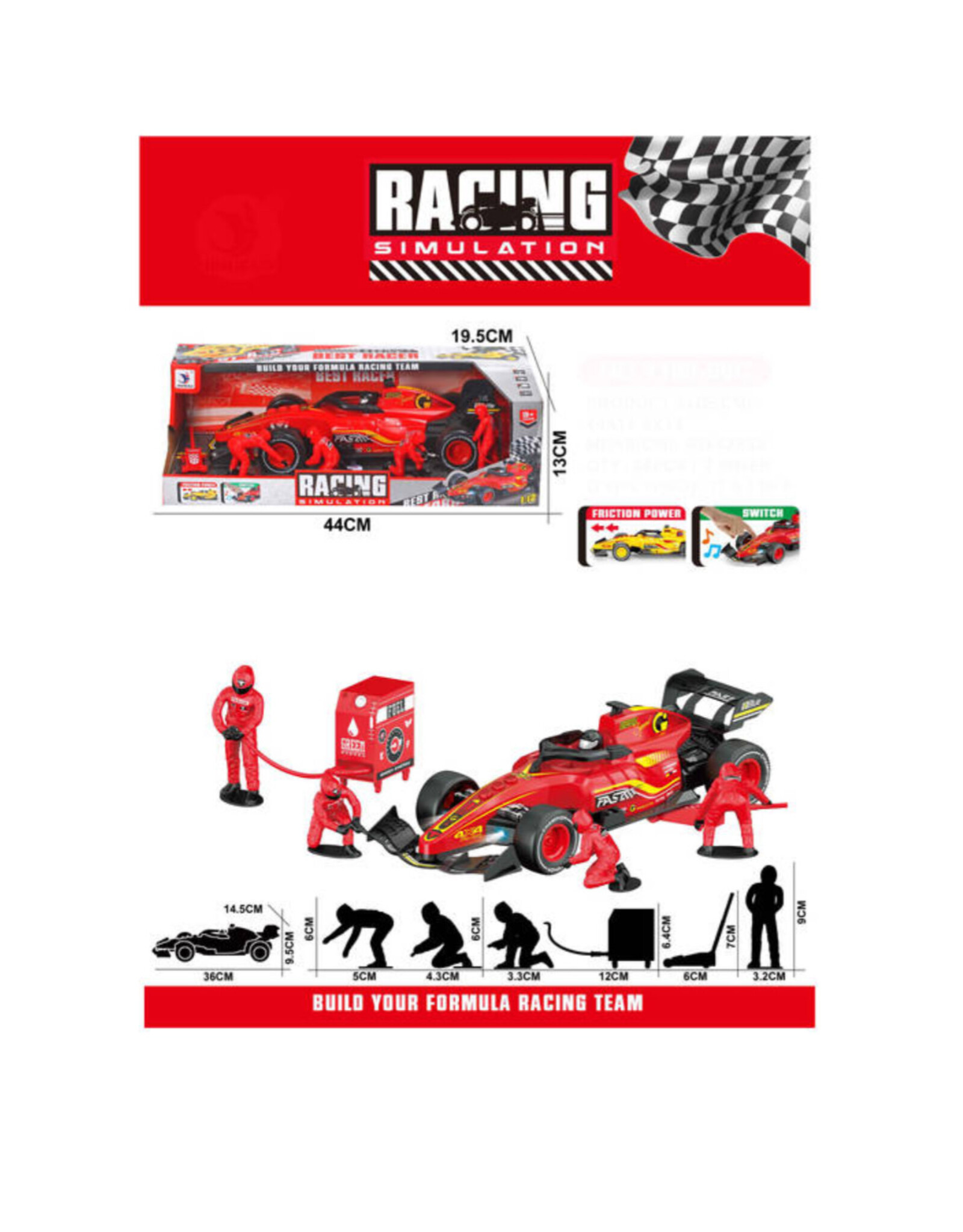 Racing Simulator Formule 1 auto speelset