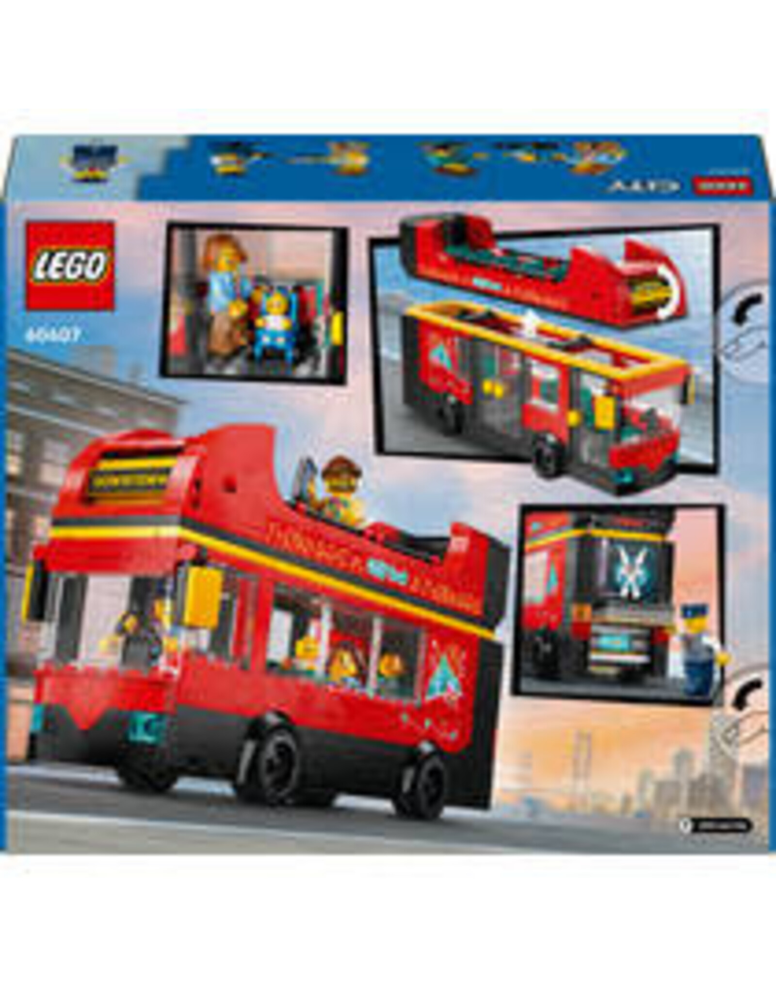 Lego City LEGO City toeristische rode dubbeldekker 60407
