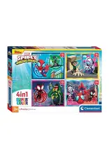 CLEMENTONI Clementoni Legpuzzel 4in1 Spidey and His Amazing Friends