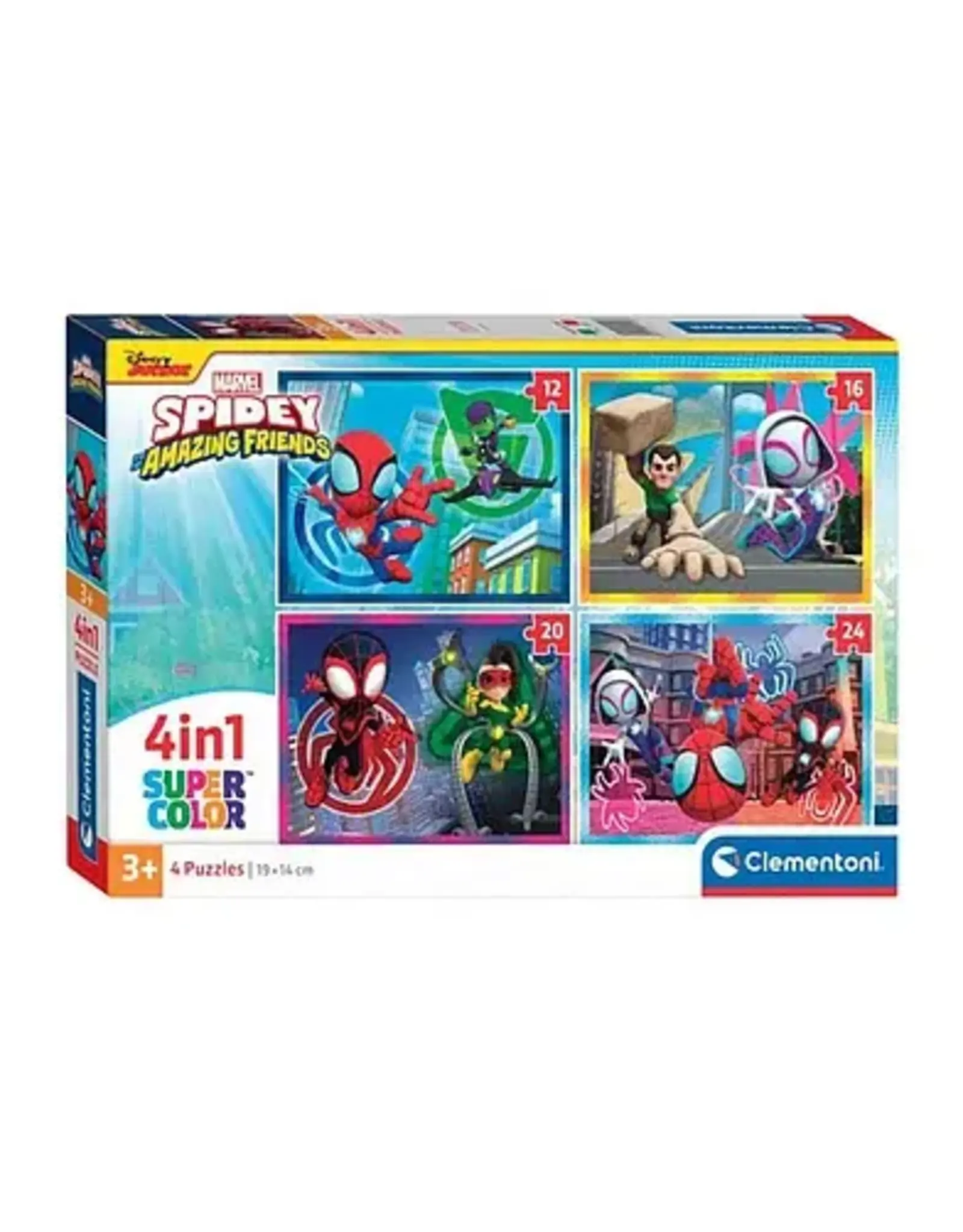 CLEMENTONI Clementoni Legpuzzel 4in1 Spidey and His Amazing Friends