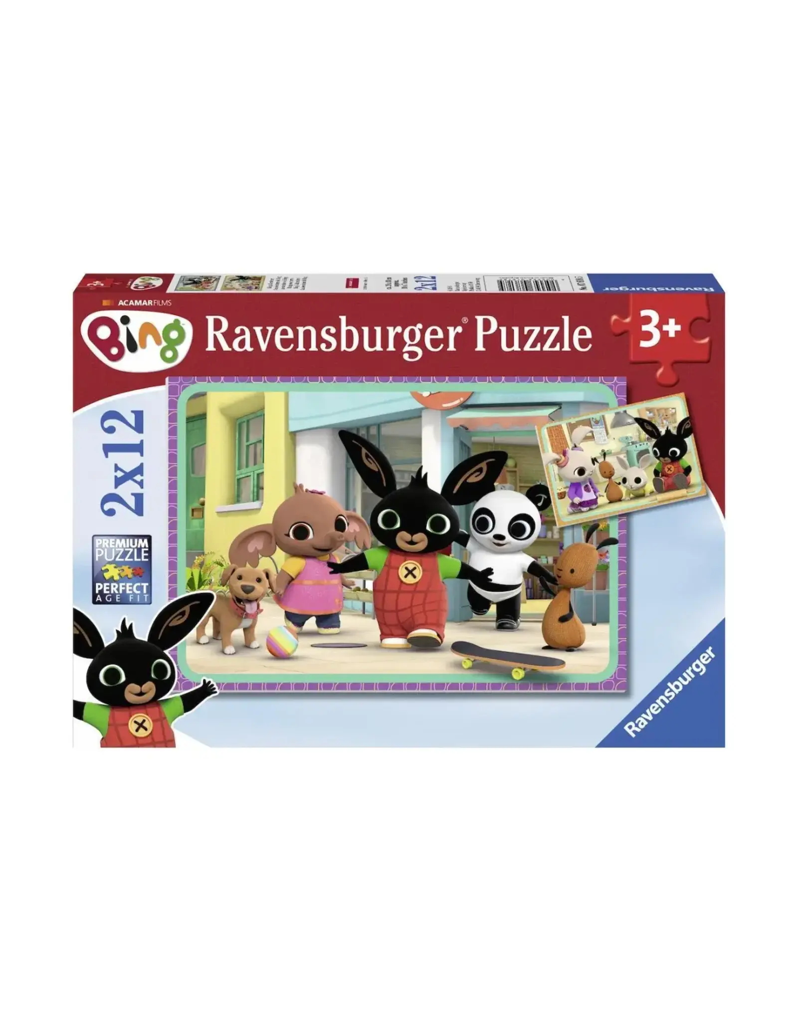 RAVENSBURGER Bing's avontuur 2x12 stukjes