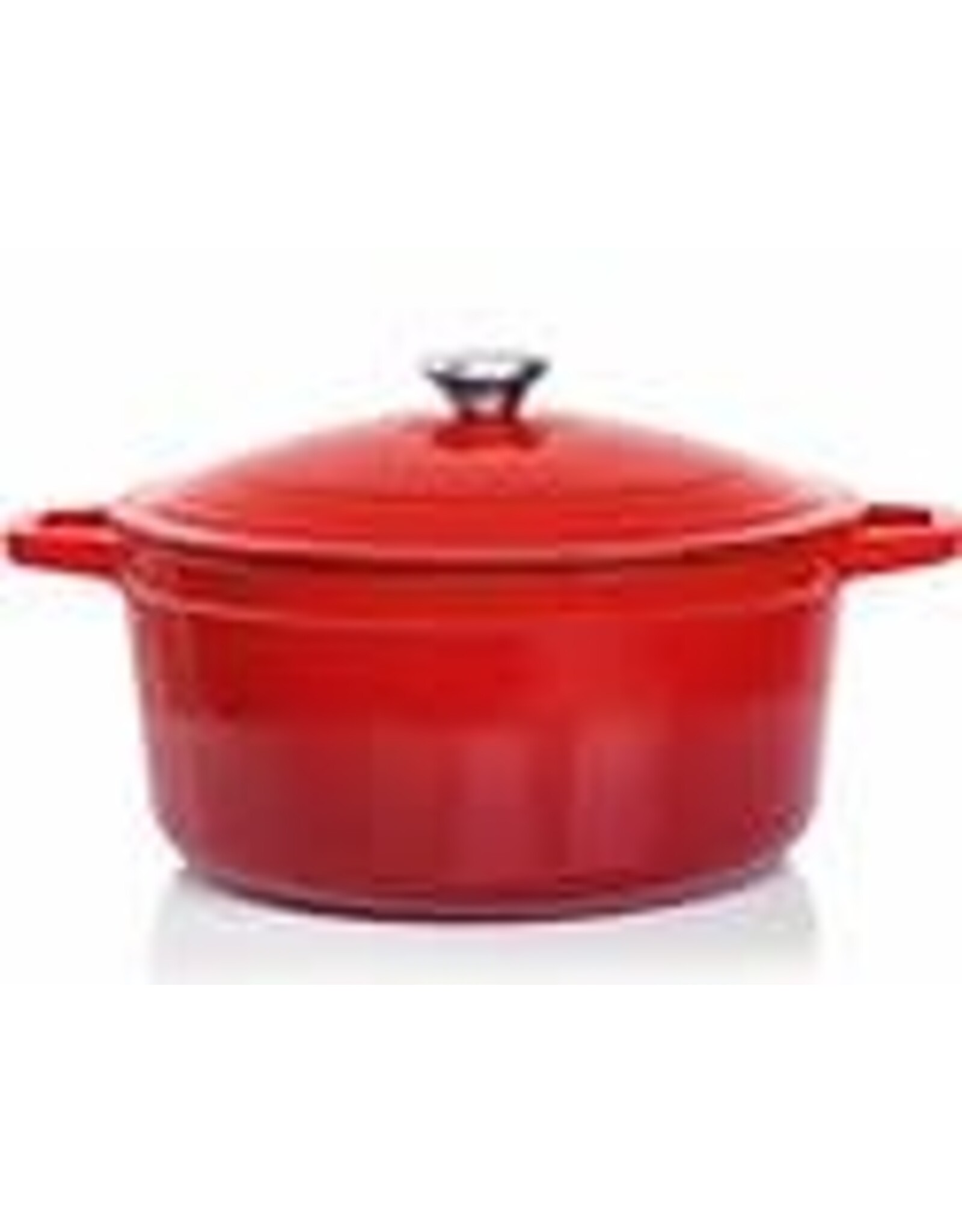 Braadpan/stoofpan rood  6 liter