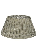 Everlands KSD Kerstboom mand - grijs - D57 x H28 cm - rotan - voor kerstboom tot 180 cm - kerstboomrok