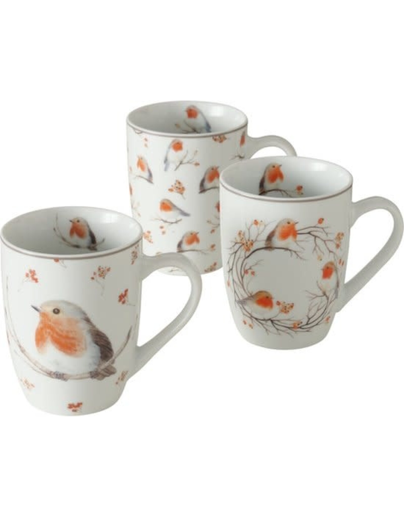 Boltze Home Boltze Home Beker Ruby roodborst 330ml porselein