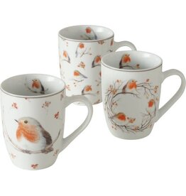 Boltze Home Boltze Home Beker Ruby roodborst 330ml porselein