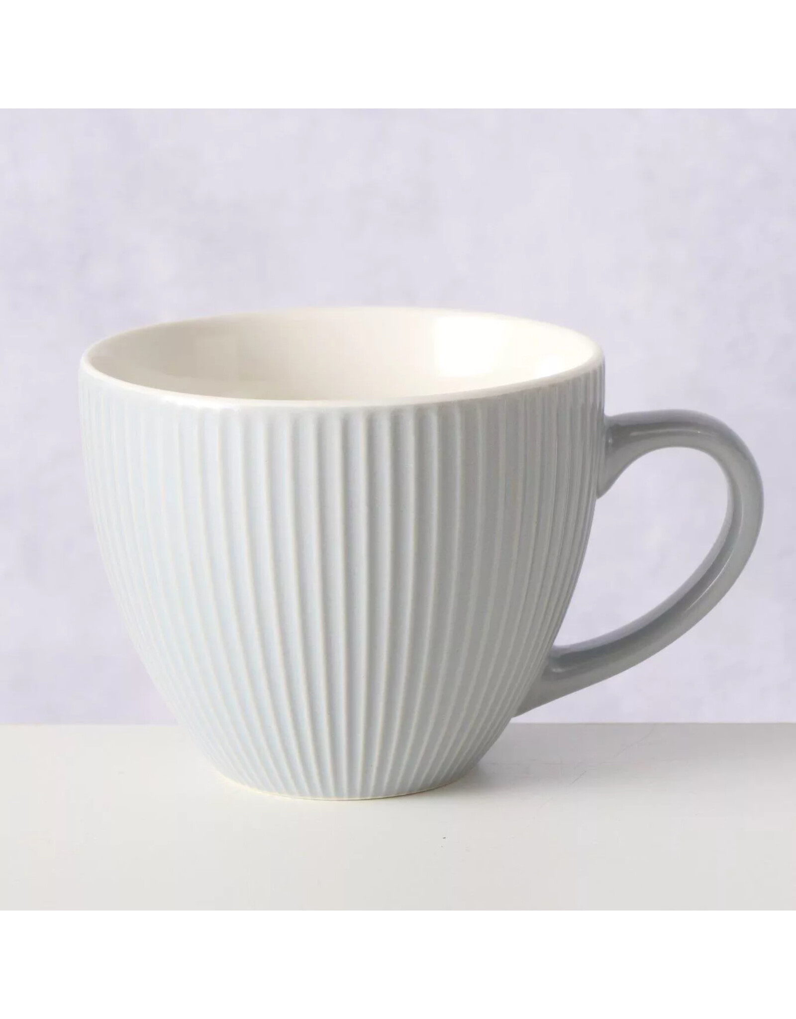 Boltze Home Boltze Home Mok grijs 420ml Ø10,7cm