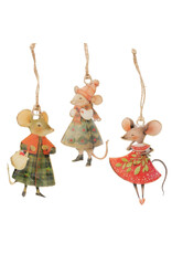 Boltze Home Boltze home kersthanger muis 6,5x10,3cm