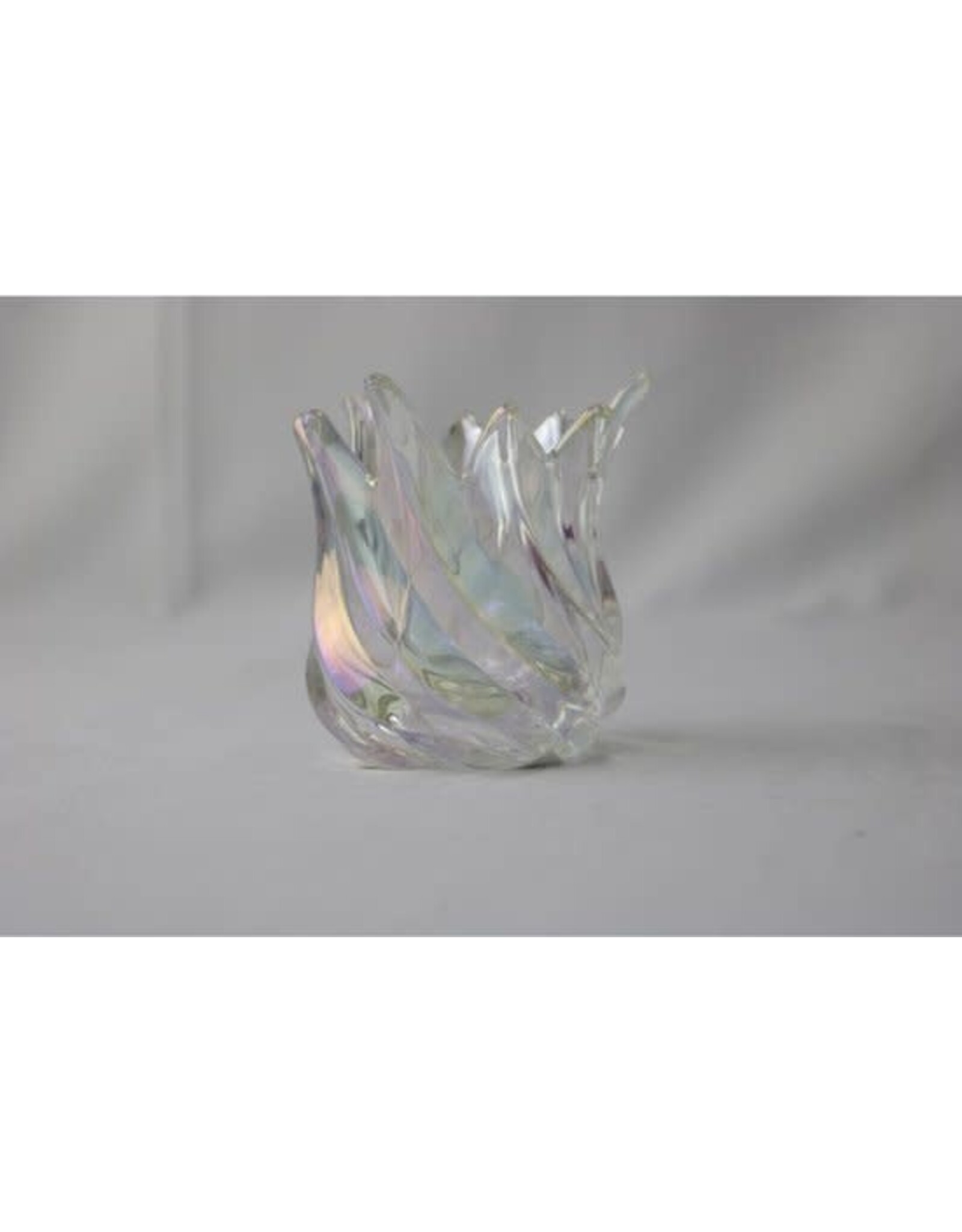 MANSION Waxinelichthouder tulp wit 9x9x9,3cm