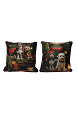 Svenska Living LED kerst kussen honden 40x40cm