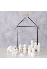 BOLSIUS Boltze - Kerststal -Minimalistisch - NATOS - 11 figuren - Metaal - Polyresin -22x32x6cm