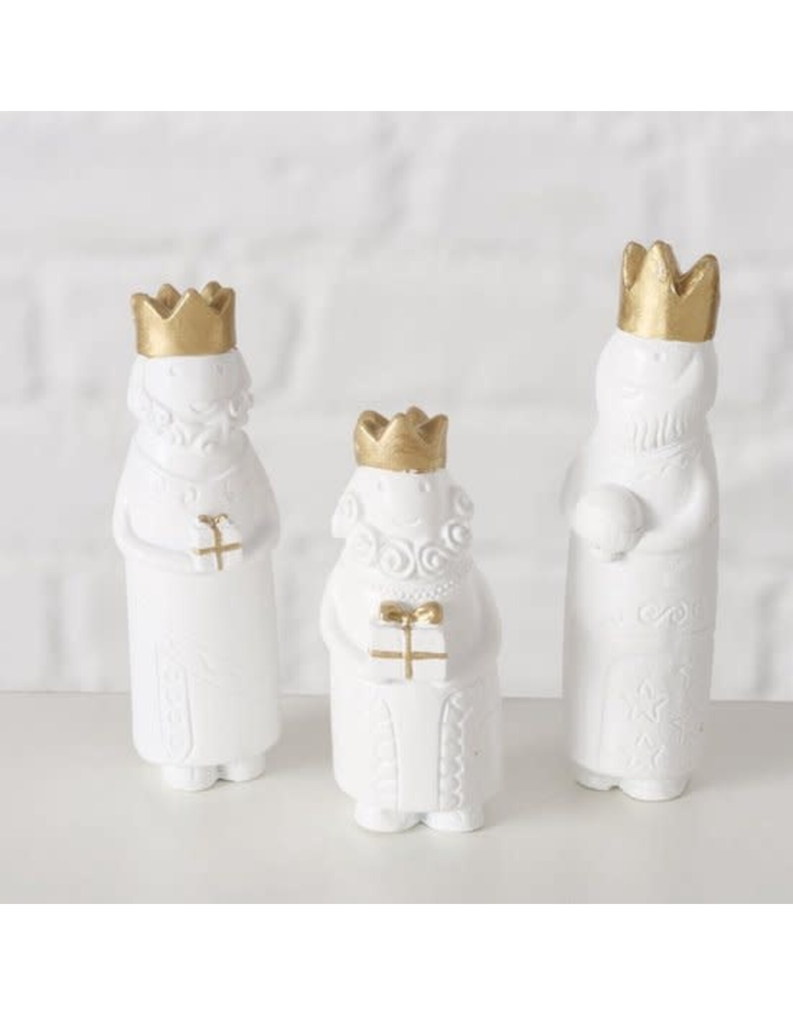 BOLSIUS Boltze - Kerststal -Minimalistisch - NATOS - 11 figuren - Metaal - Polyresin -22x32x6cm