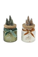 Decoris KAARS IN POT KERSTTAFEREEL