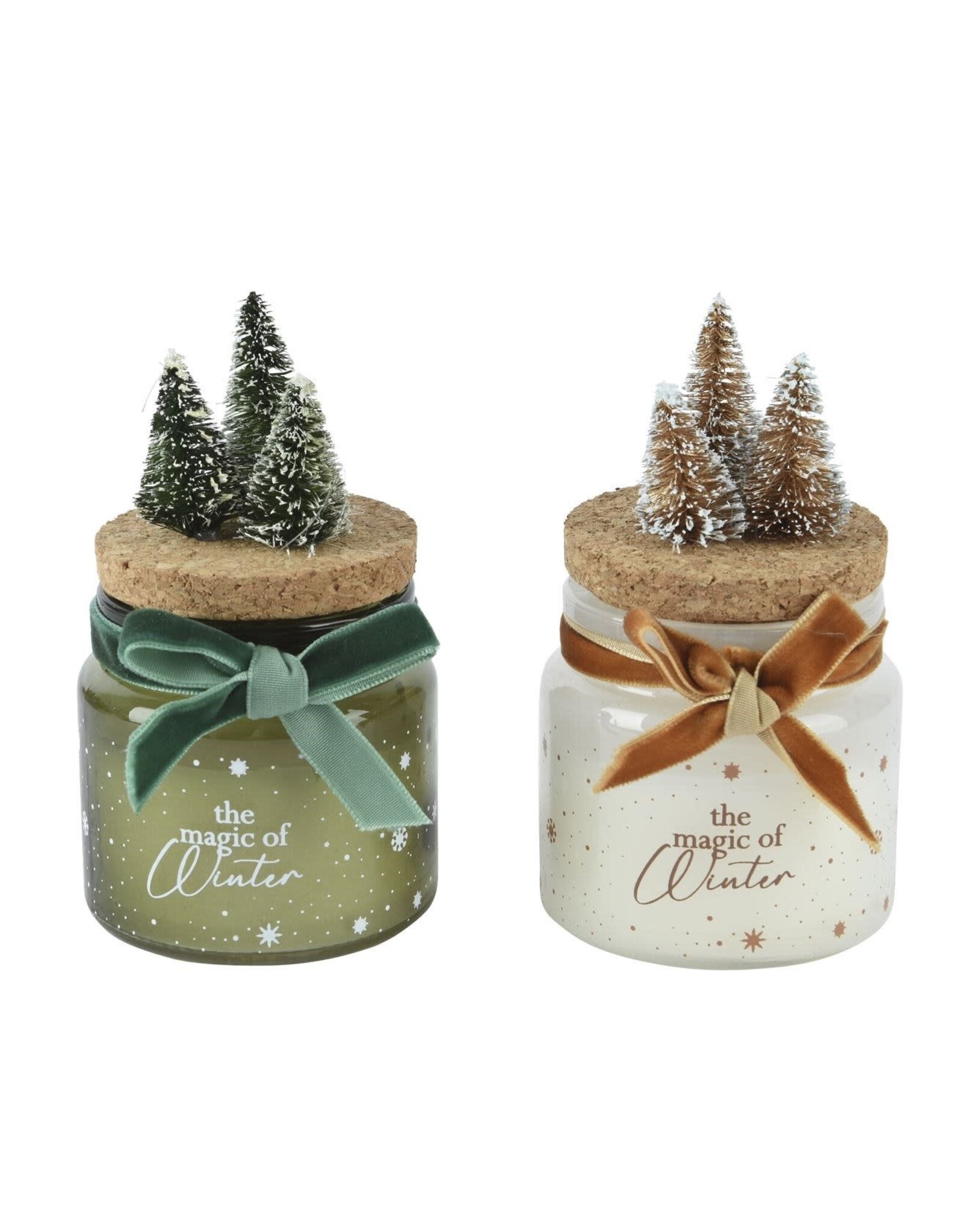 Decoris KAARS IN POT KERSTTAFEREEL