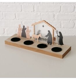 Boltze Home Boltze Home Kersttafereel 30x9,2x12,5cm