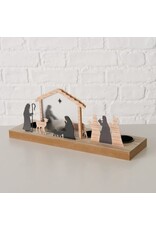 Boltze Home Boltze Home Kersttafereel 30x9,2x12,5cm