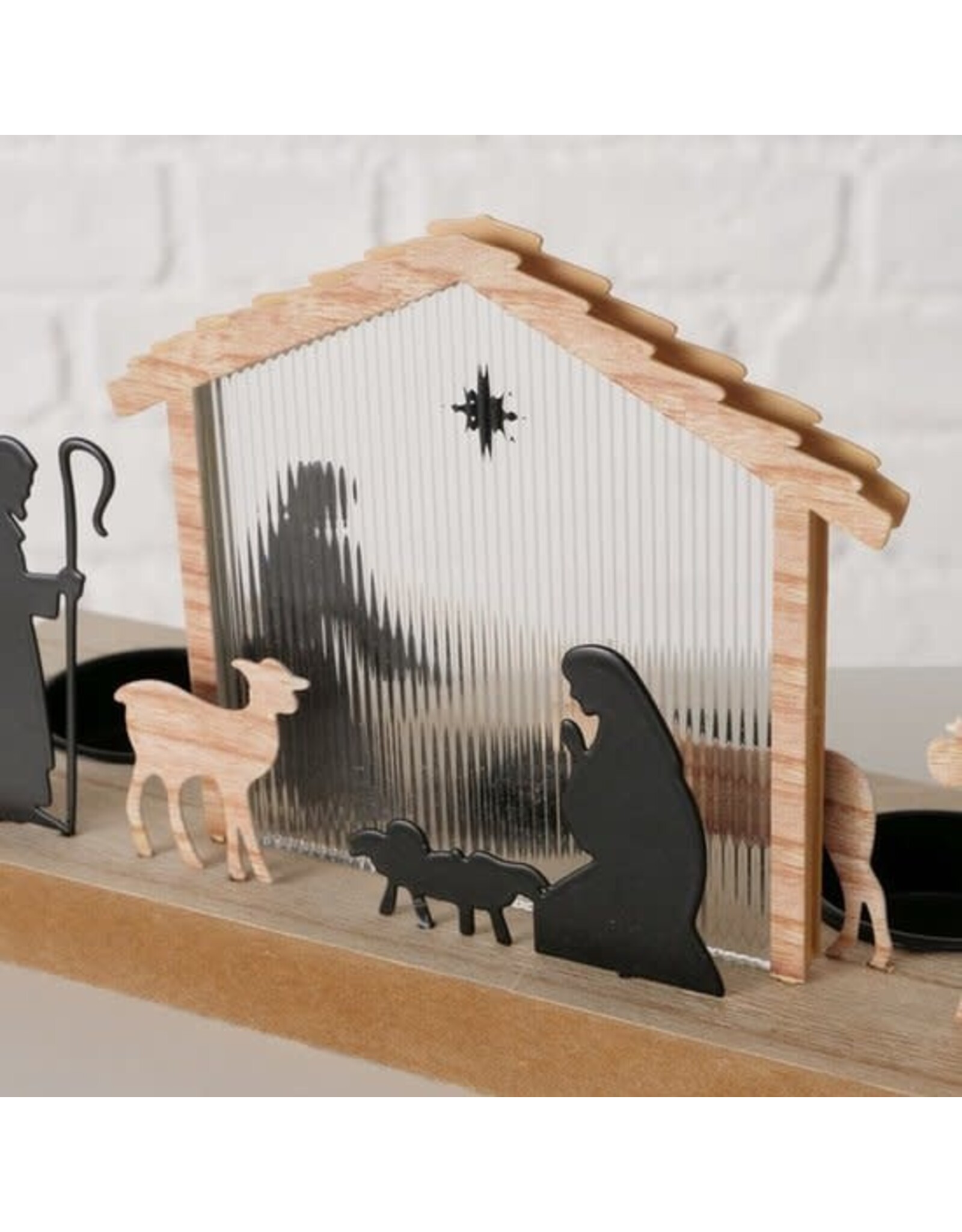 Boltze Home Boltze Home Kersttafereel 30x9,2x12,5cm