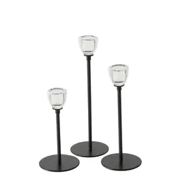 Boltze Home Boltze home kandelaar zwart 3-delig ø7cm