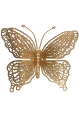 Vlinder op clip 15x4cm