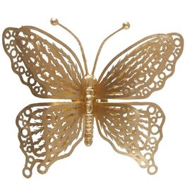 Vlinder op clip 15x4cm