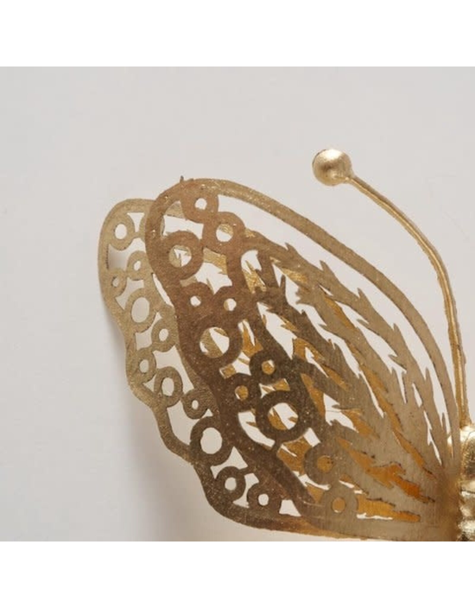 Vlinder op clip 15x4cm