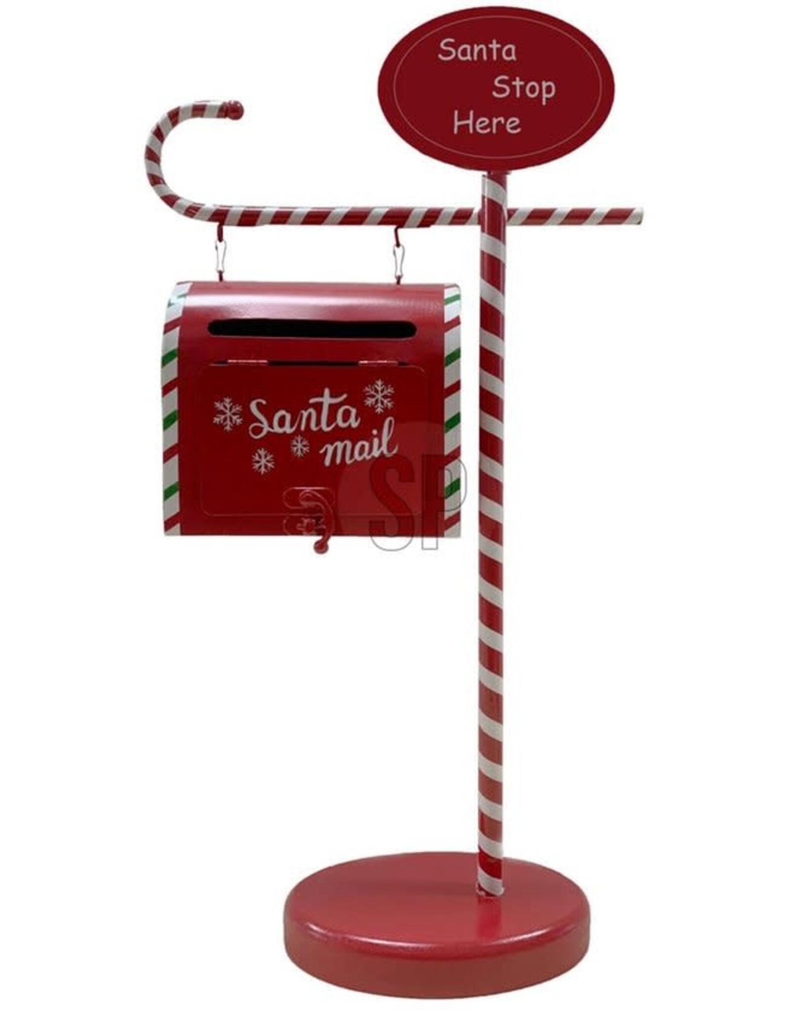 HOME & STYLE Kerst brievenbus op voet 25x10x51cm