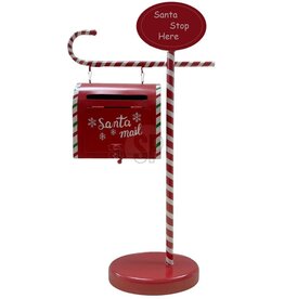 HOME & STYLE Kerst brievenbus op voet 25x10x51cm