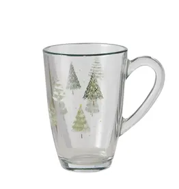 Boltze Home Boltze Home Mok kerstboom 325ml glas