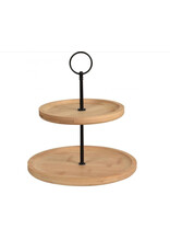 EXCELLENT HOUSEWARE Etagere Bamboe 2-laags