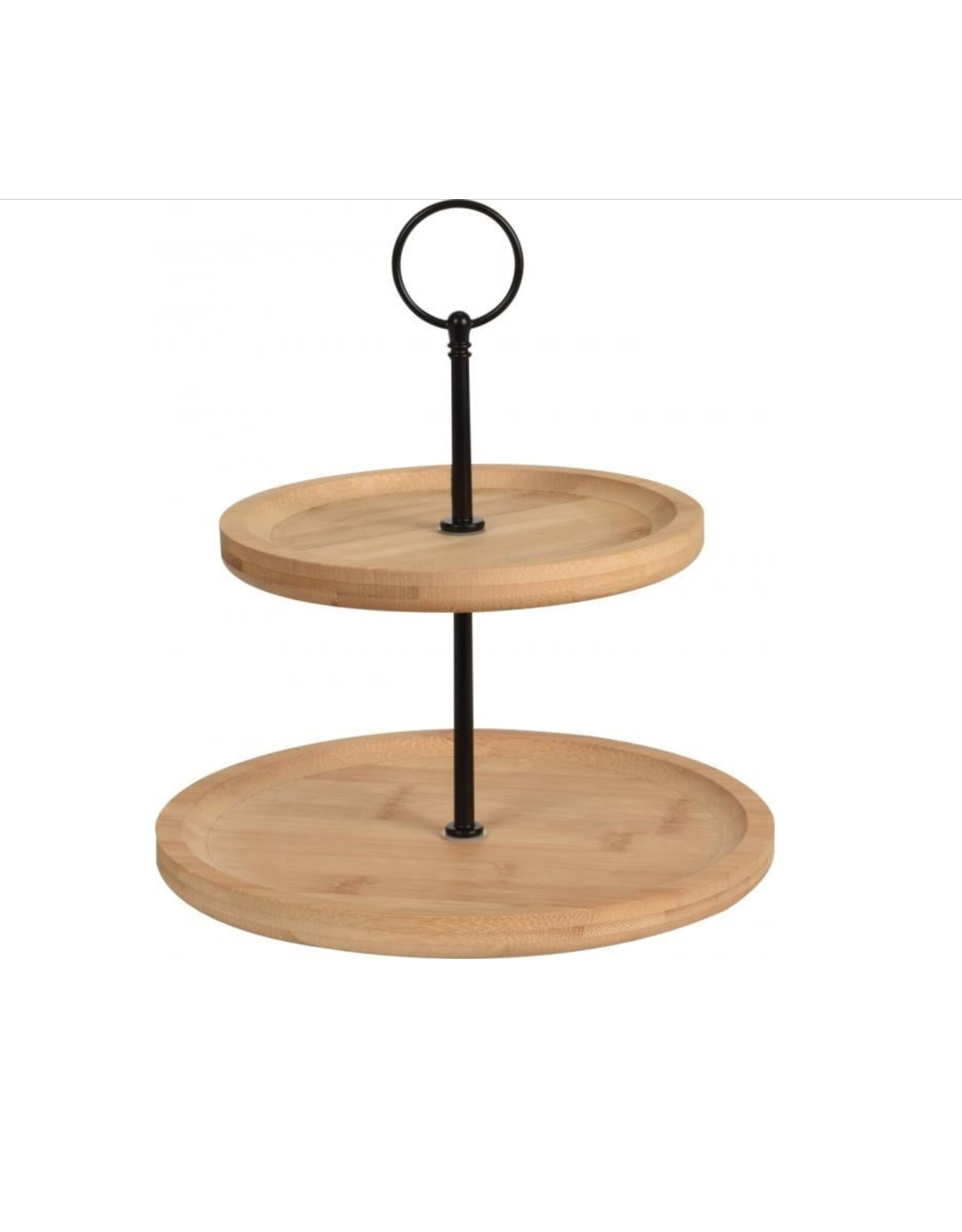 EXCELLENT HOUSEWARE Etagere Bamboe 2-laags