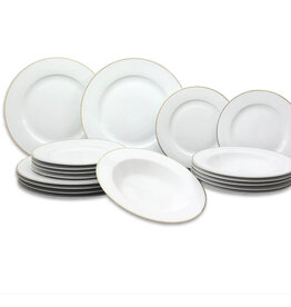 tavola Studio Tavola Studio Tavola Serviesset Wit / Goud 18-Delig